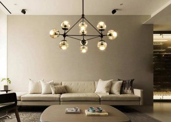 Cách treo đèn trần phòng khách an toàn nhất 