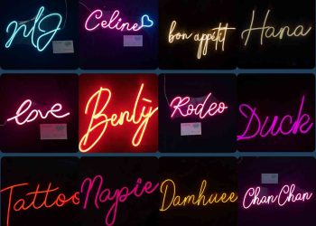 font chữ đèn neon 2