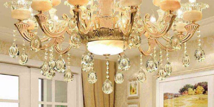 Ưu điểm của đèn chùm bát đá tự nhiên trang trí phòng khách