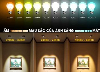 Chọn màu sắc ánh sáng của đèn